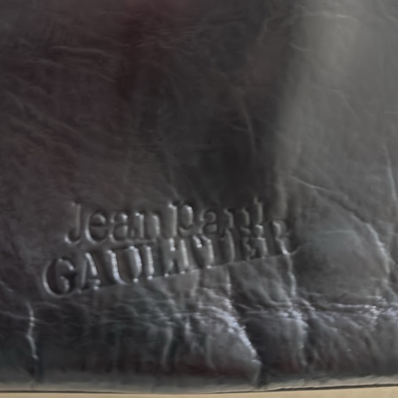 Very rare beautiful vintage cross body JEAN PAUL GAULTIER black leather - Picture 6 of 13